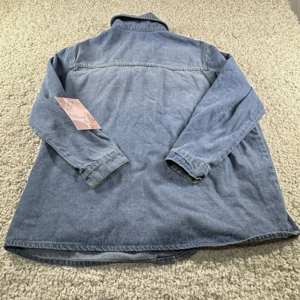 Emmas Expressions Womens Denim‎ Jacket M Beachy
